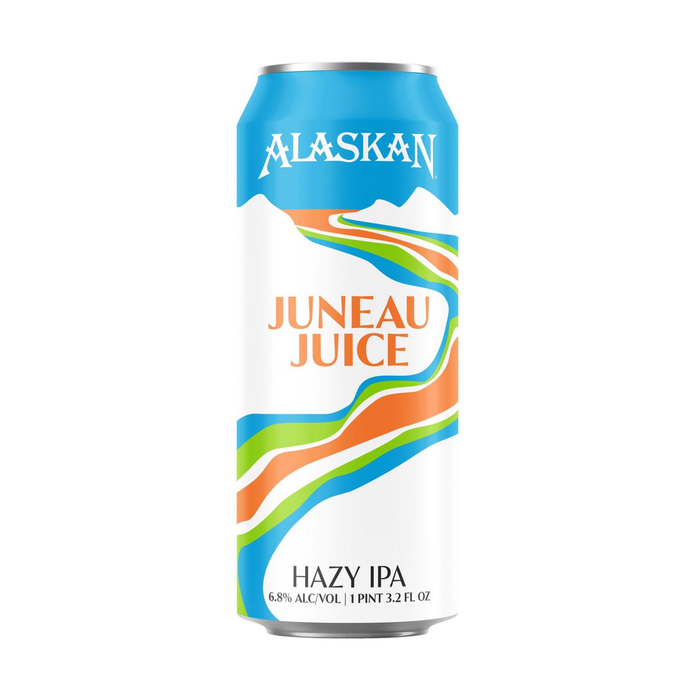 Alaskan Juneau Juice Hazy IPA Beer; image 1 of 2