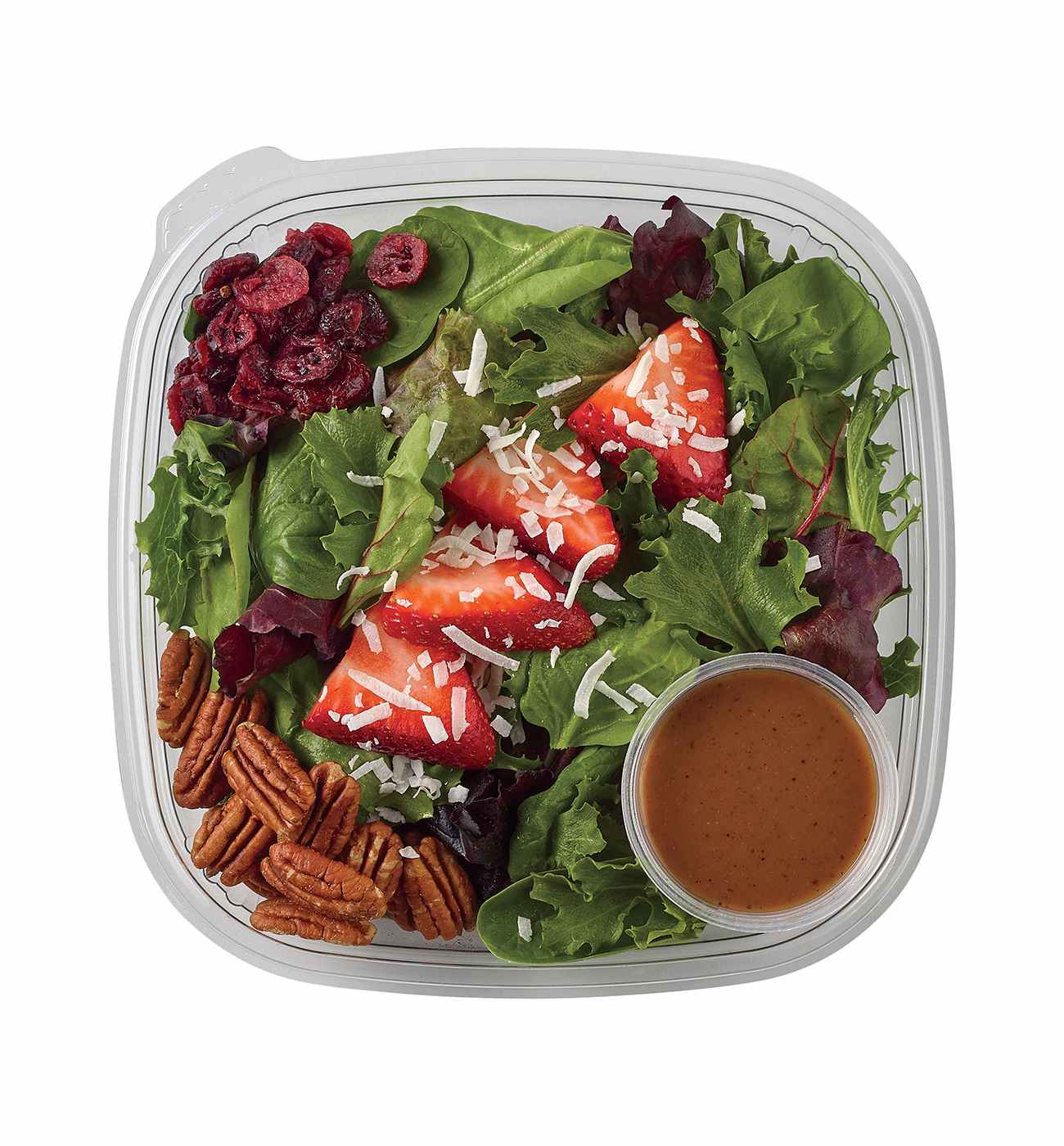 Meal Simple by H-E-B Strawberry Pecan Side Salad & Balsamic Vinaigrette; image 1 of 2