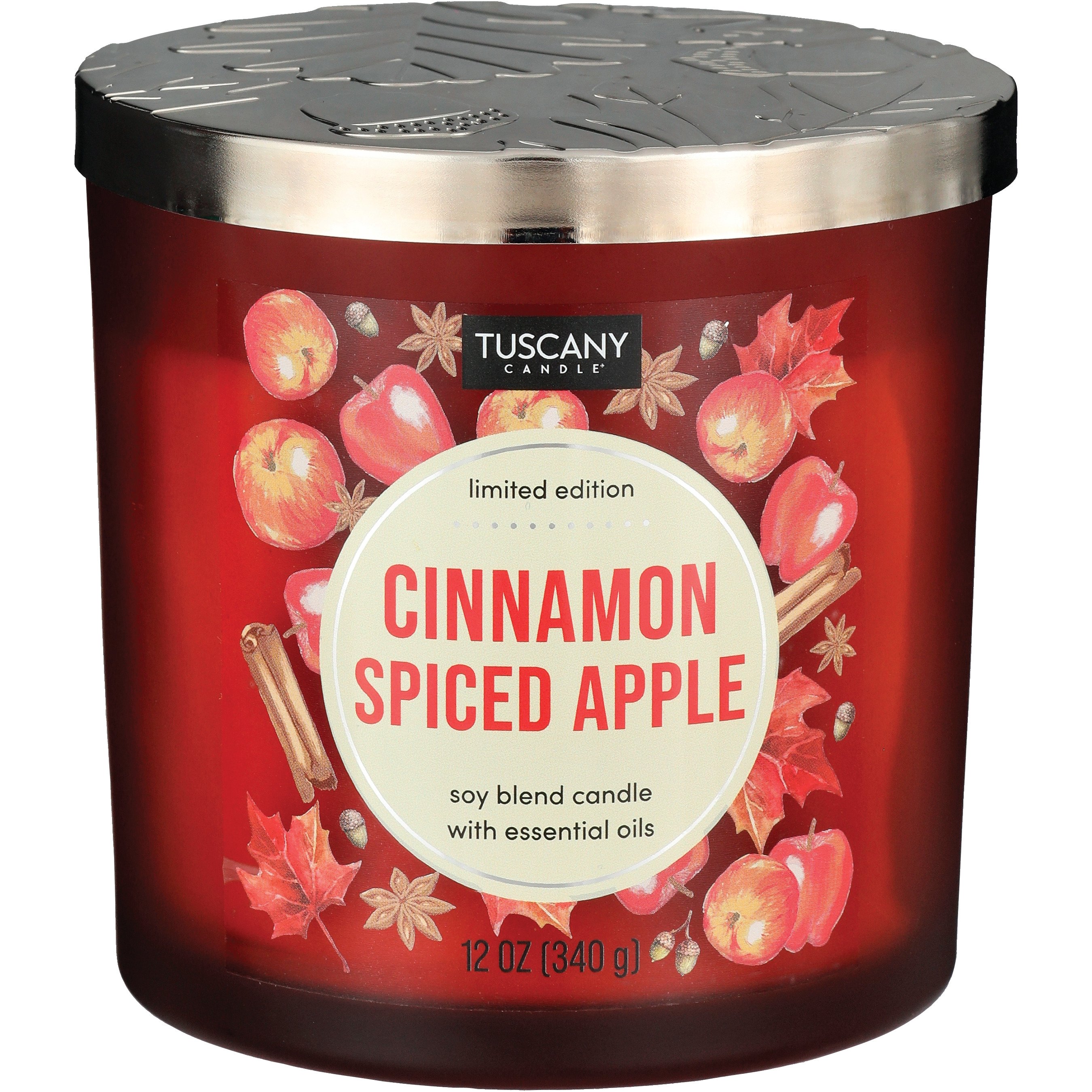 Tuscany Candle Cinnamon Spiced Apple Scented Limited Edition Soy Candle Shop Candles at HEB