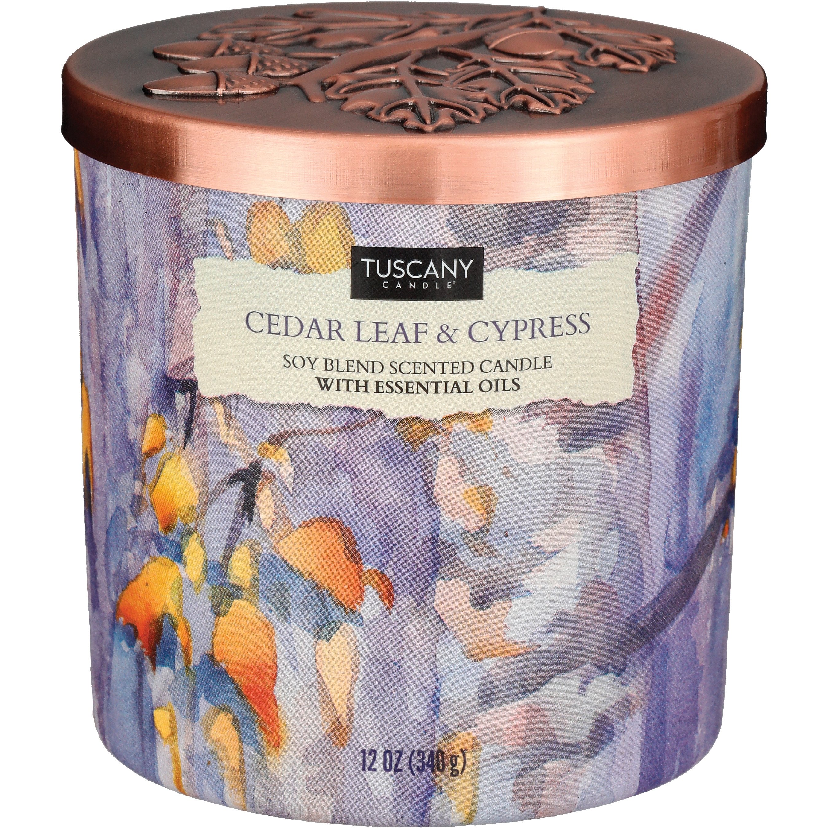Tuscany Candle Cedar Leaf & Cypress Scented Soy Candle - Shop Candles at H-E-B