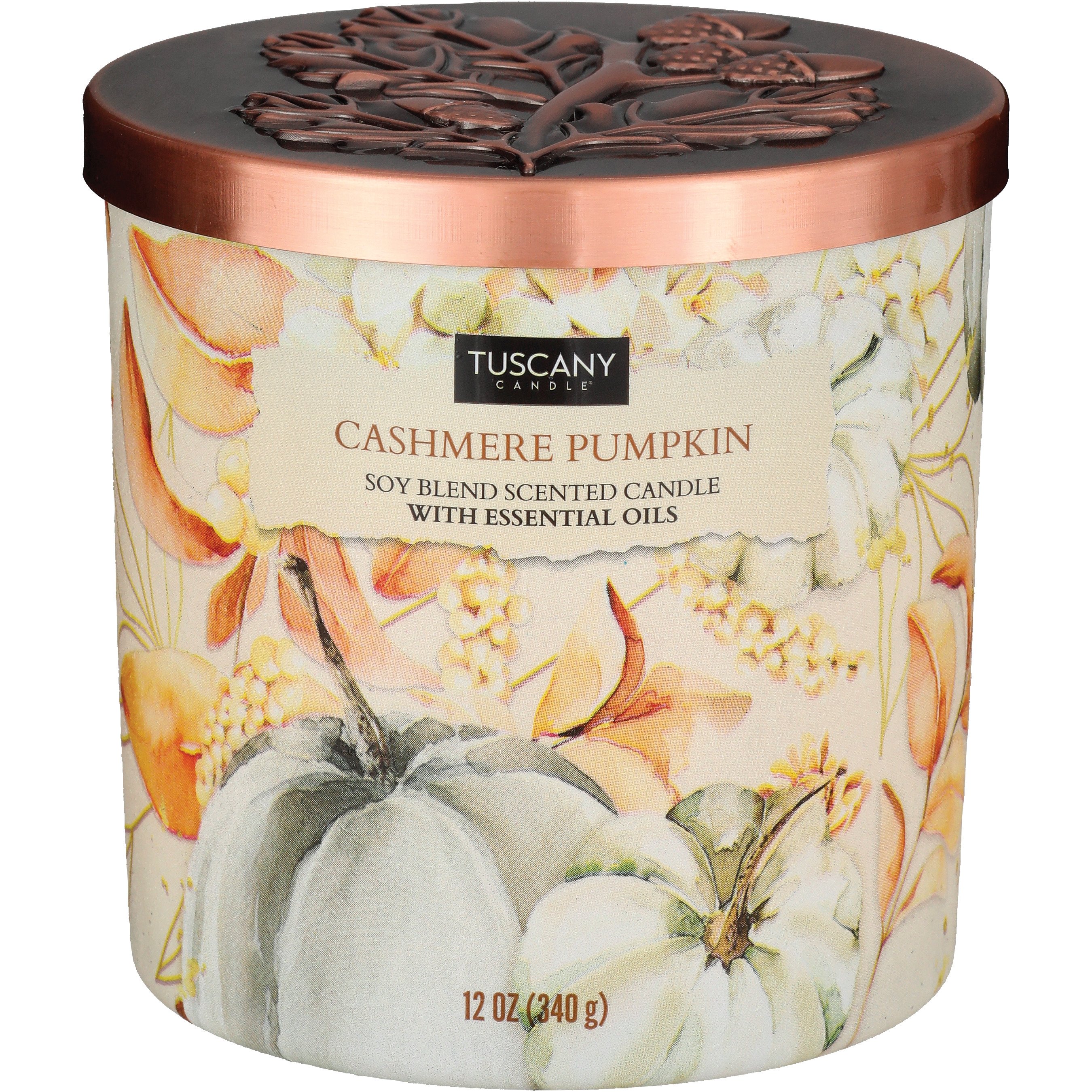 Tuscany Candle Cashmere Pumpkin Scented Soy Candle Shop Candles at HEB