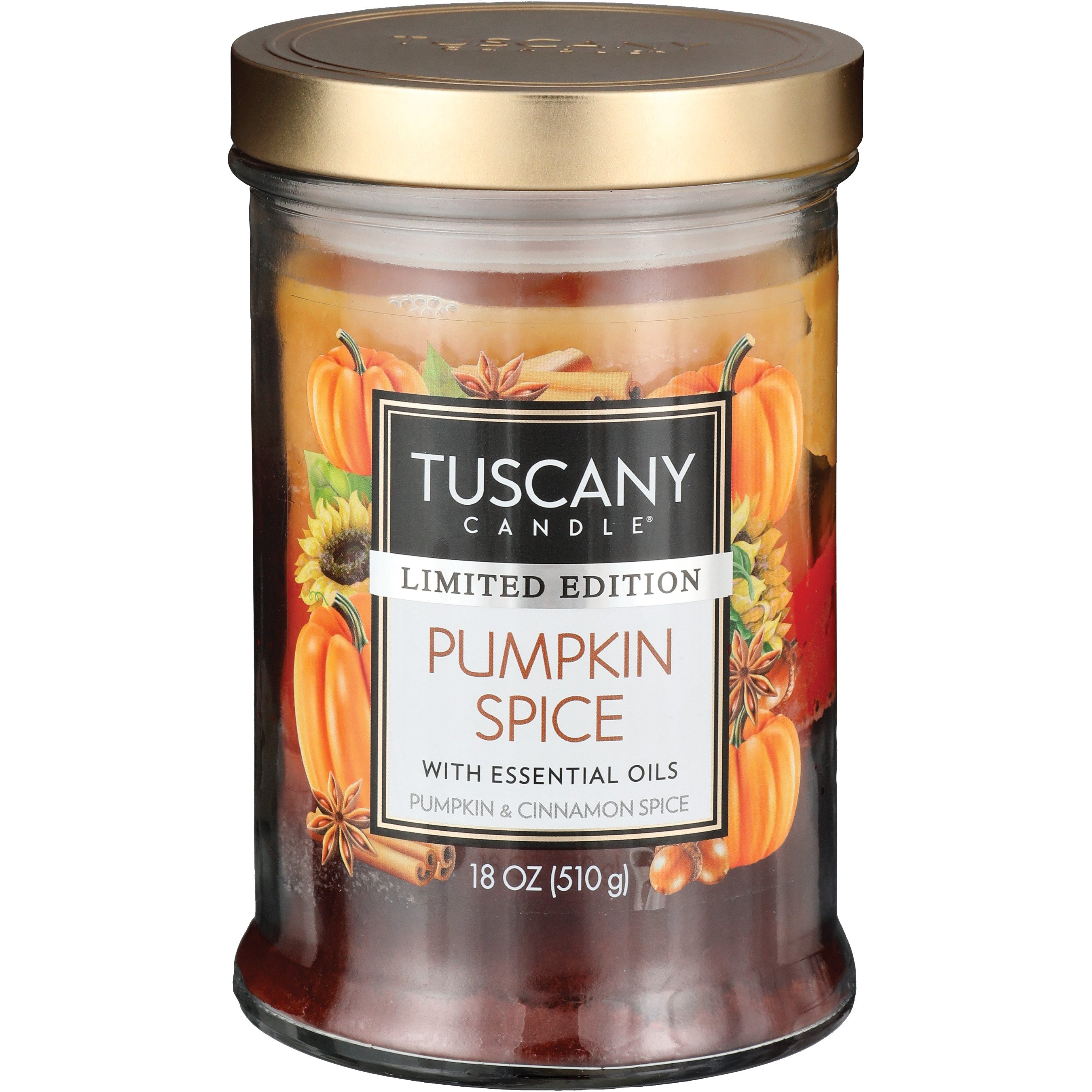 Tuscany Candle Pumpkin Spice Scented Limited Edition Candle Shop