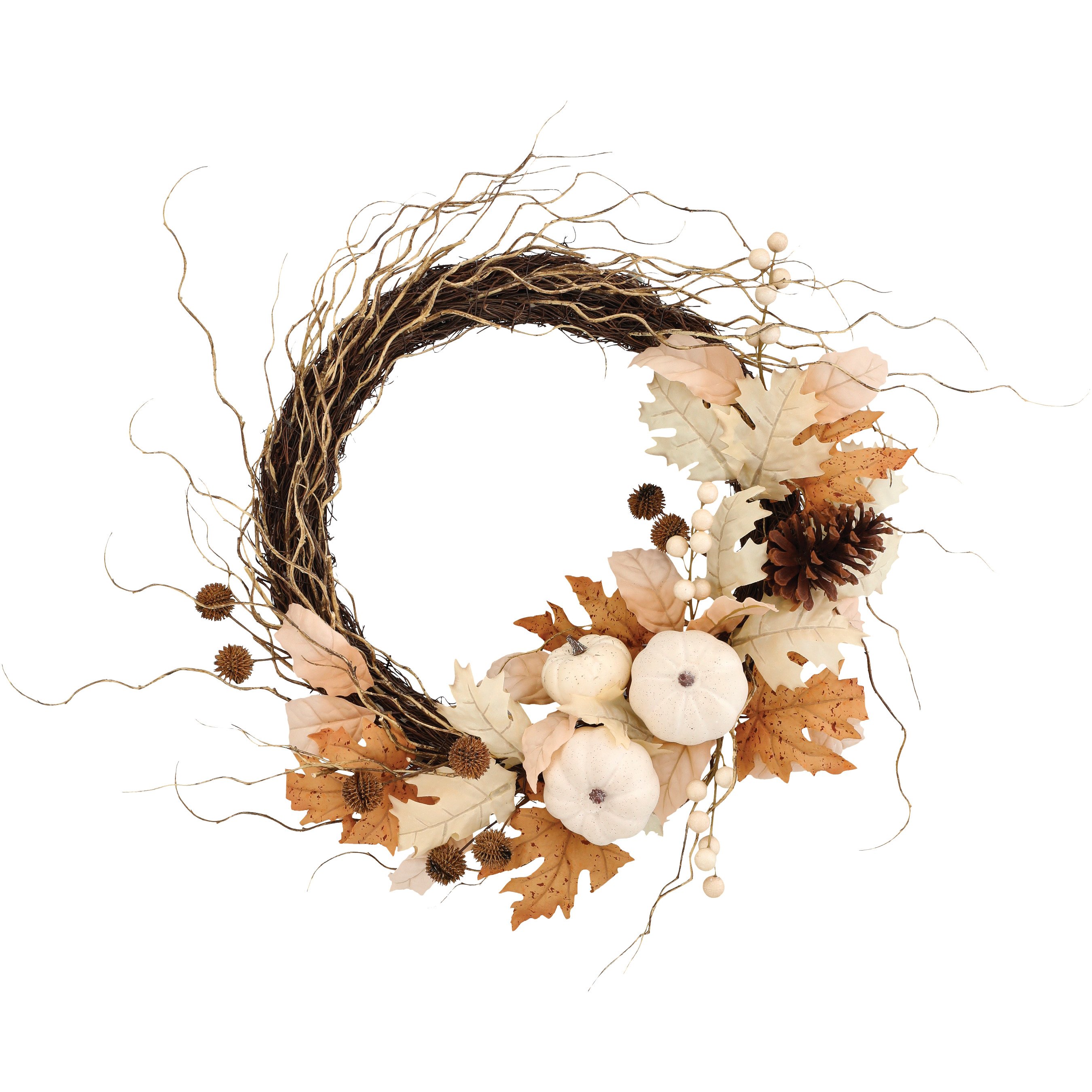 Destination Holiday Faux Botanicals Fall Seagrass Wreath - Shop