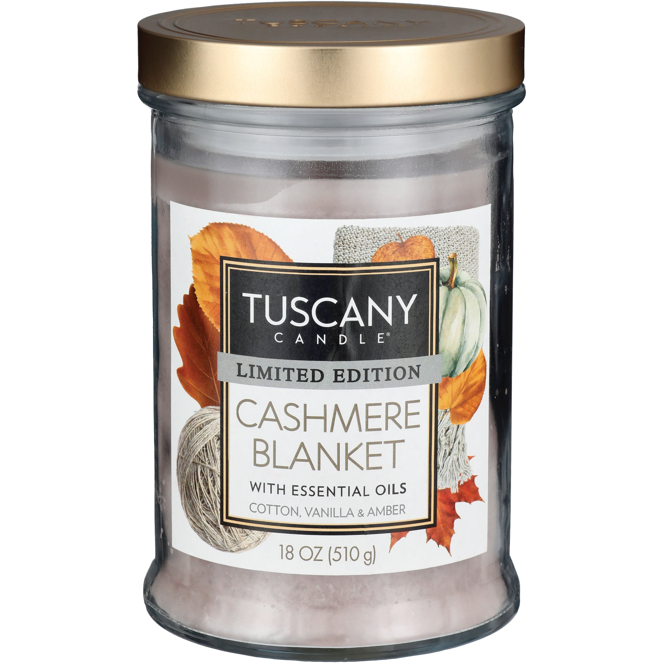 Tuscany Candle Premium Marbled Wax Candle Sea and Sand (18 oz)