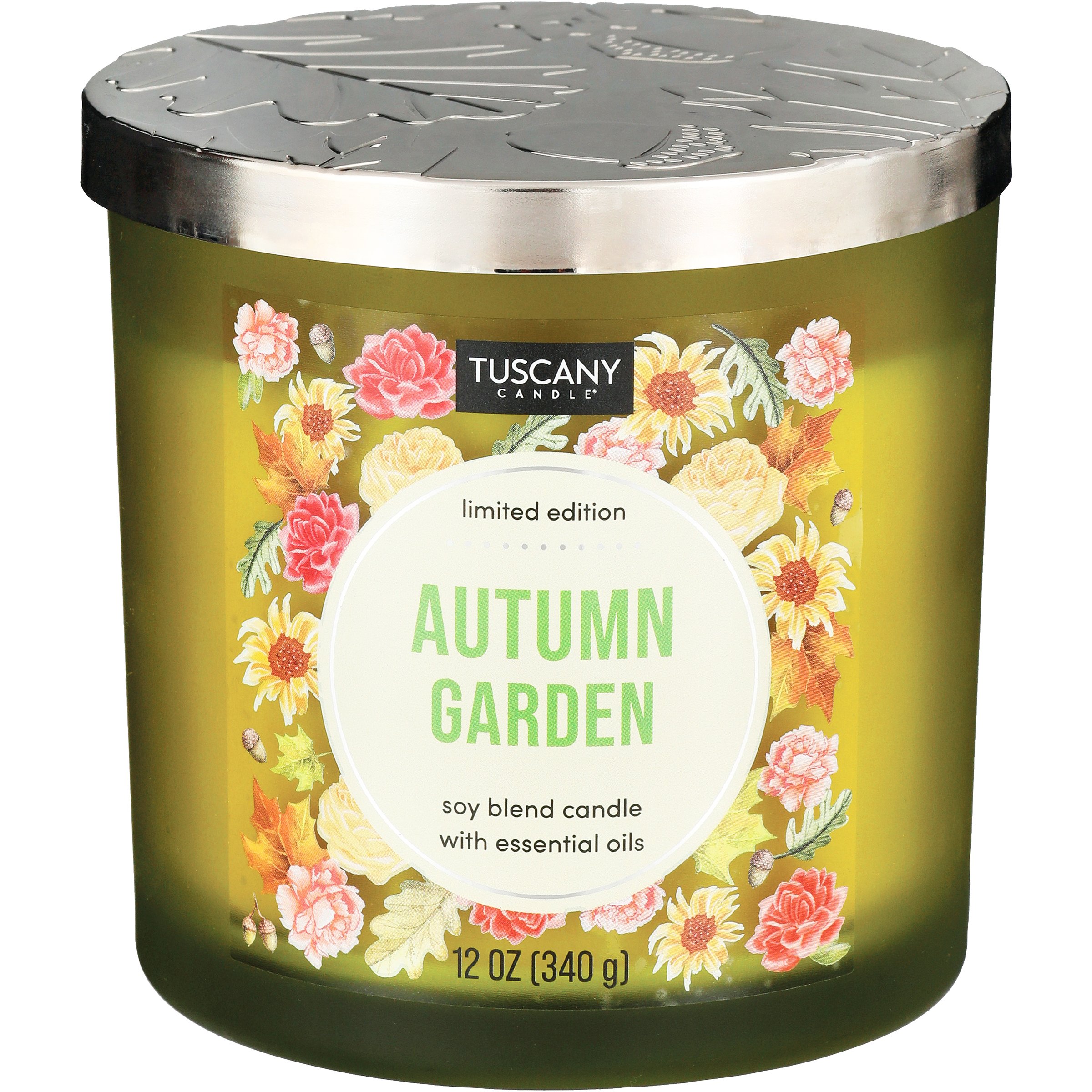 Tuscany Candle Limited Edition Autumn Garden Scented Fall Painted Jar
