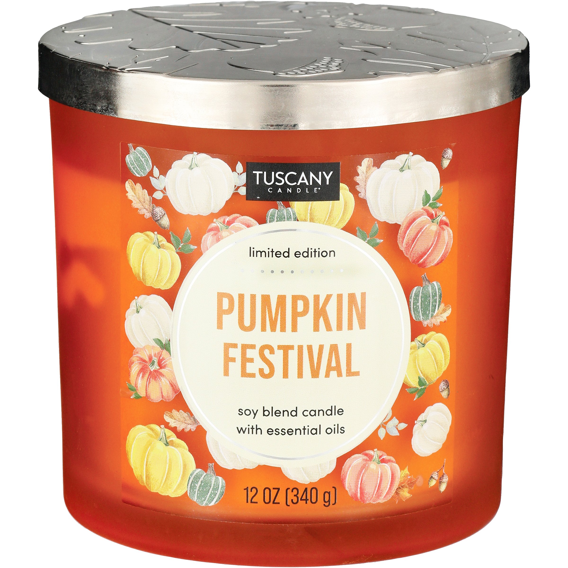 Tuscany Candle Limited Edition Pumpkin Festival Scented Fall Painted