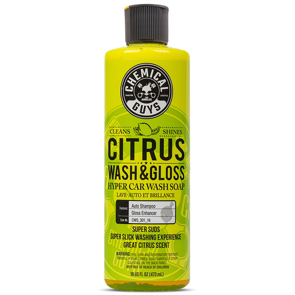 Chemical Guys Citrus Wash & Gloss Hyper Car Wash Soap Shop Automotive