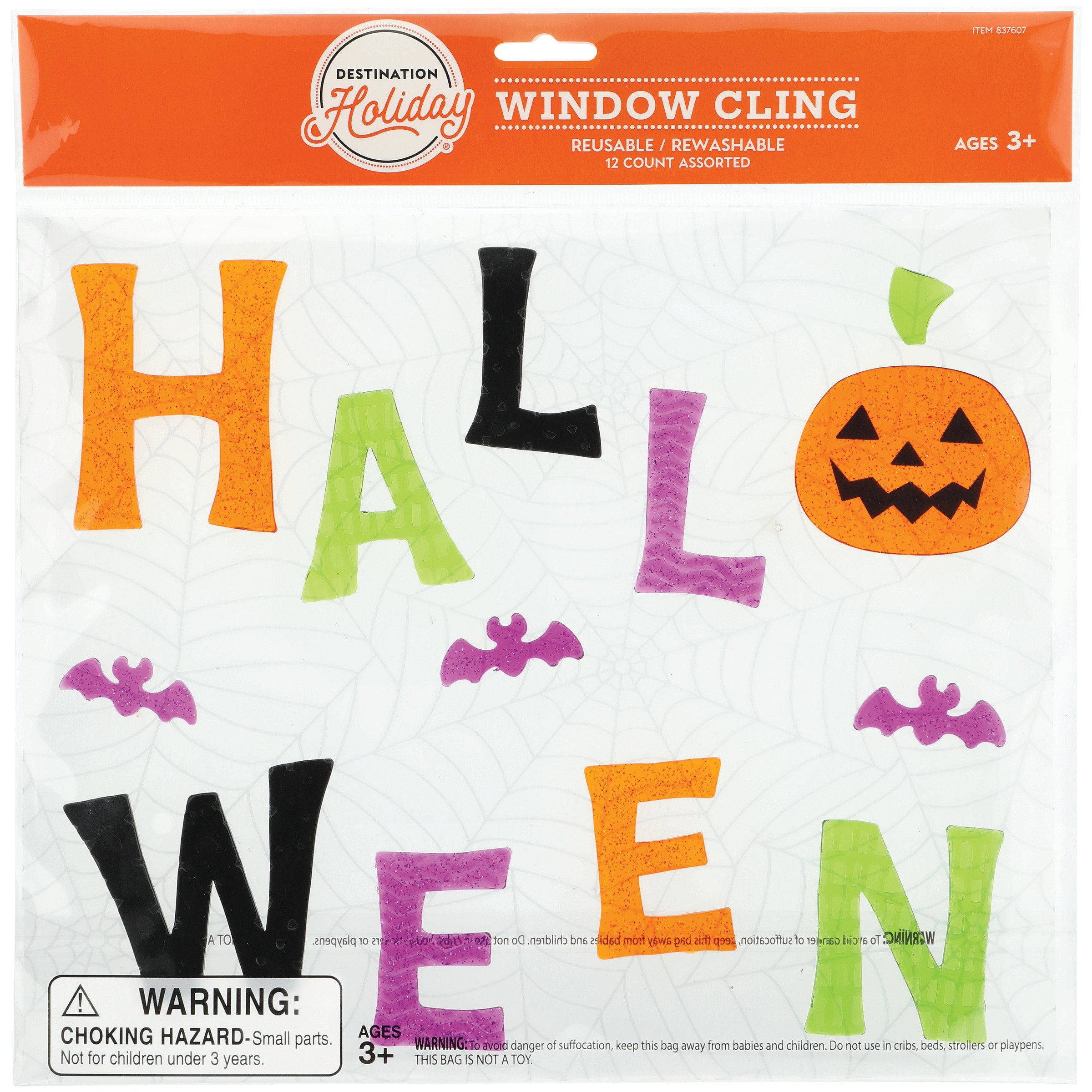 Destination Holiday Gel Cling Halloween Assortment Shop Party decor