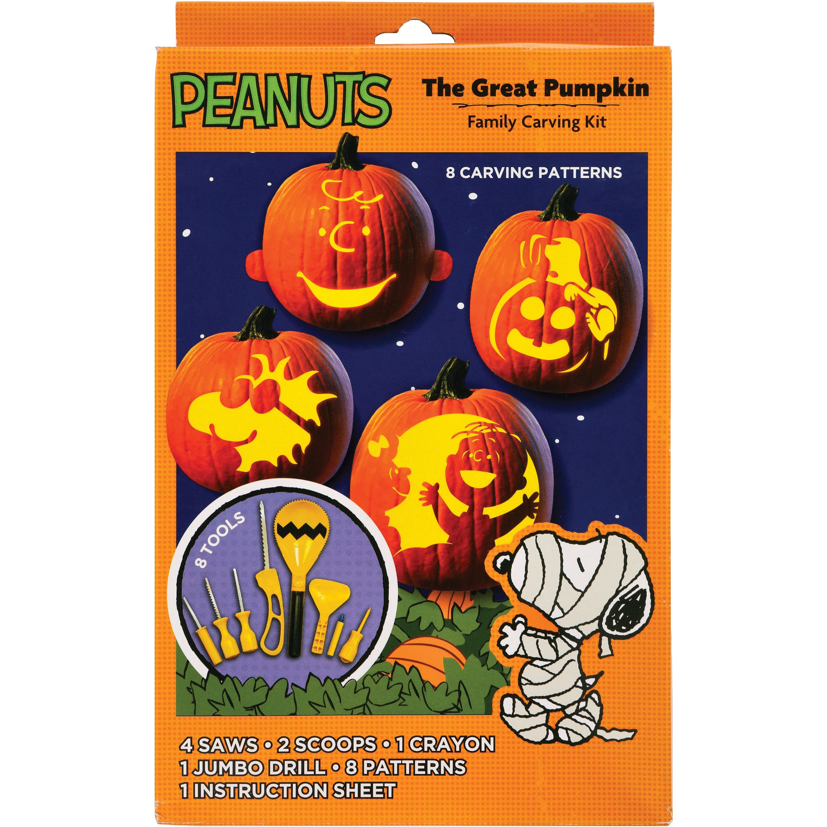 Pumpkin Masters Peanuts The Great Pumpkin Family Carving Kit Shop 