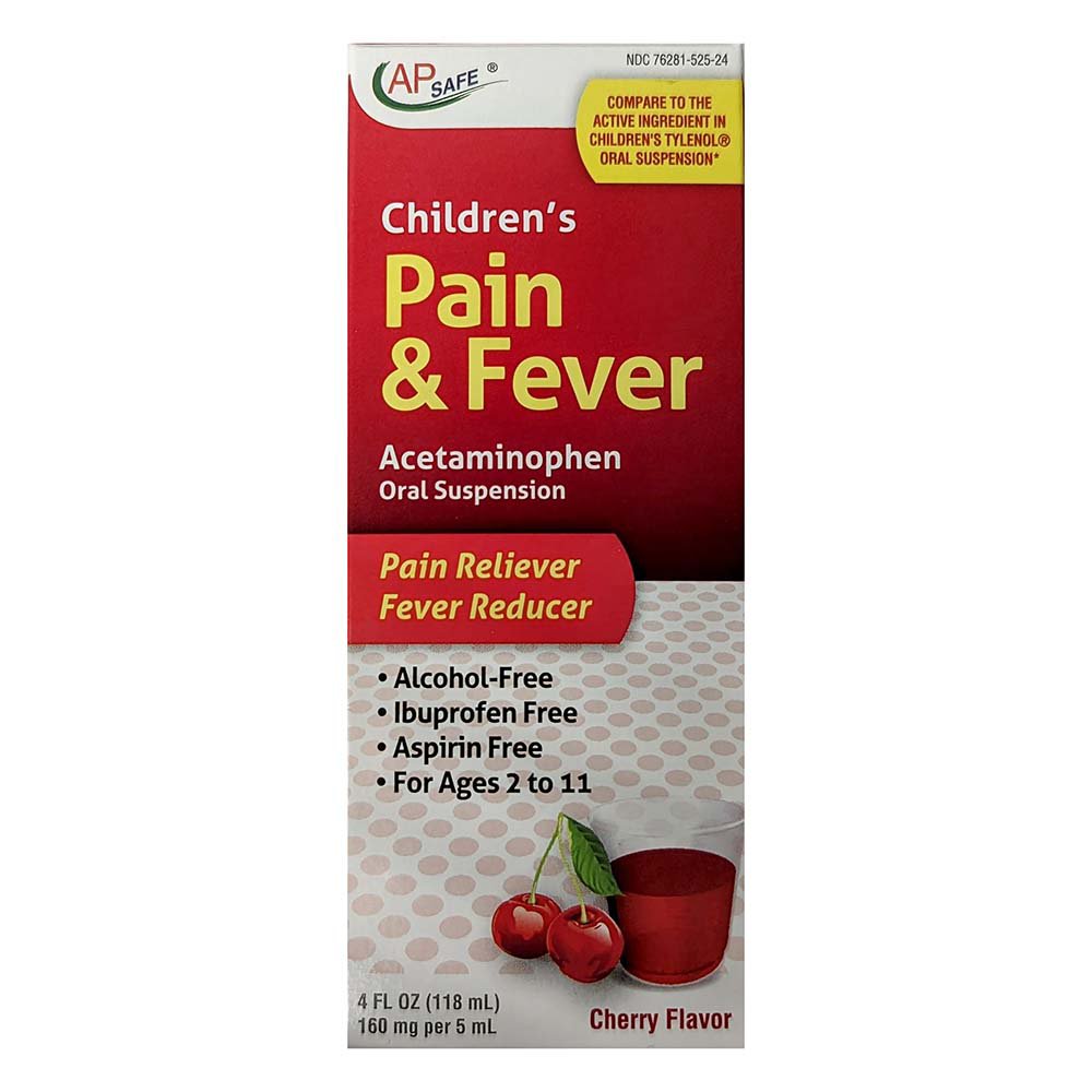 AP Safe Children's Pain & Fever Acetaminophen Cherry Flavor Shop