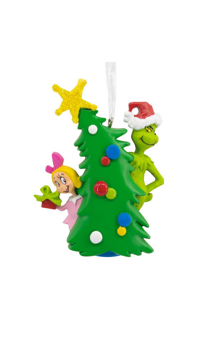 Grinch Christmas Tree Topper Decorations,Christmas Tree Ornaments,Grinch Christmas Decorations for Small Tree