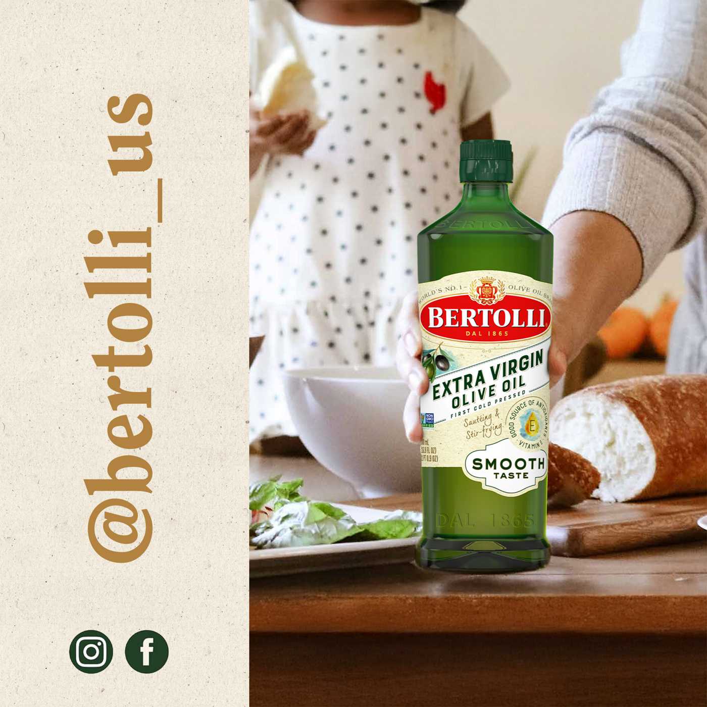 Bertolli Smooth-Tasting Cold Pressed Extra Virgin Olive Oil; image 8 of 8