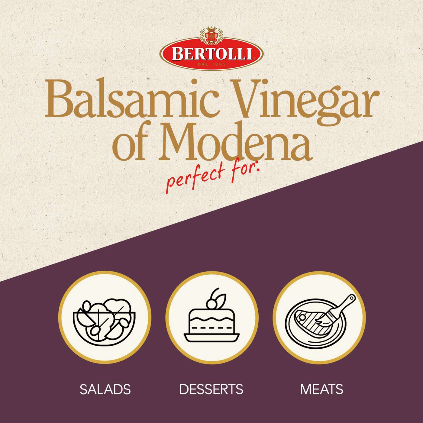 Bertolli Balsamic Vinegar Shop Vinegar & cooking wine at HEB
