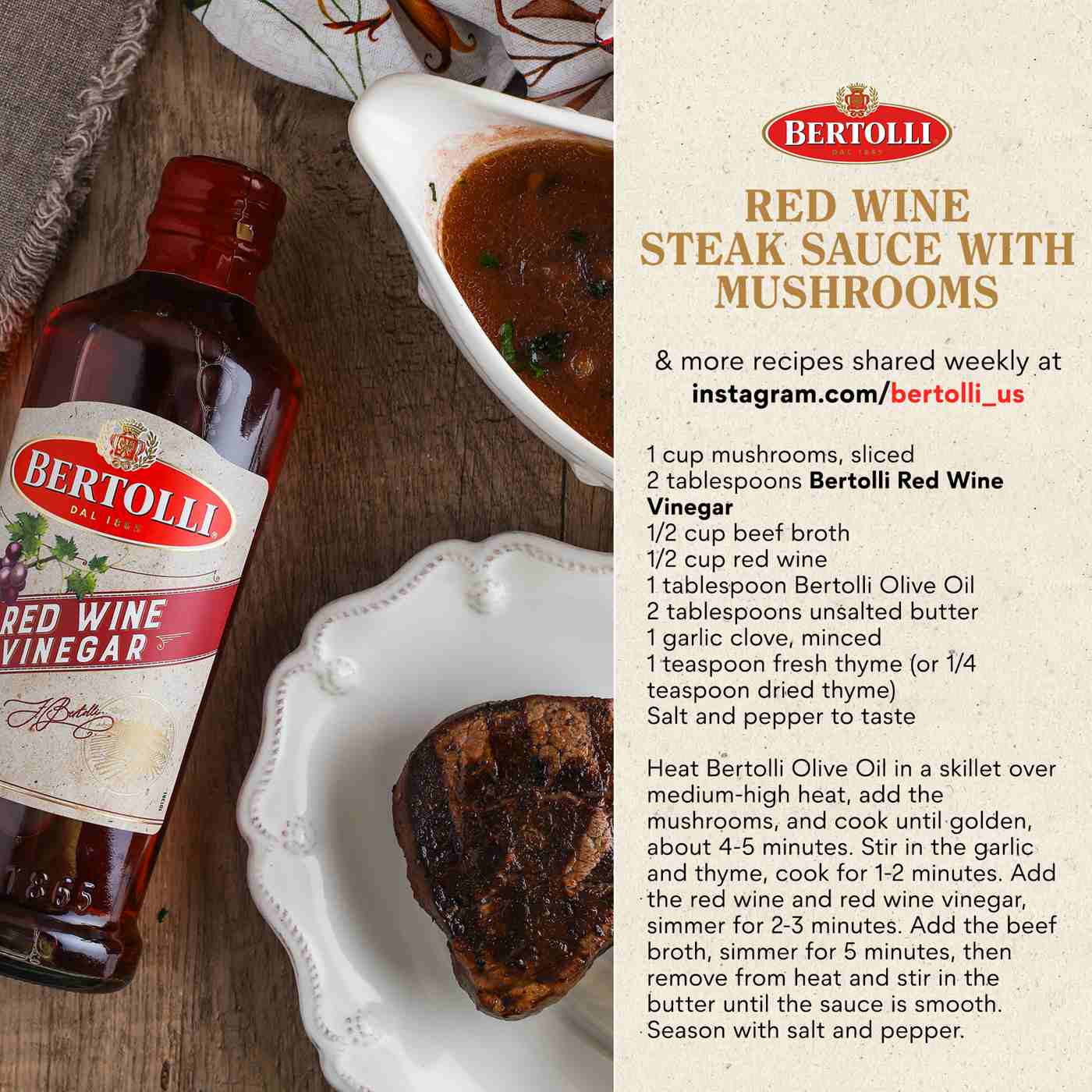 Bertolli Red Wine Vinegar; image 7 of 7