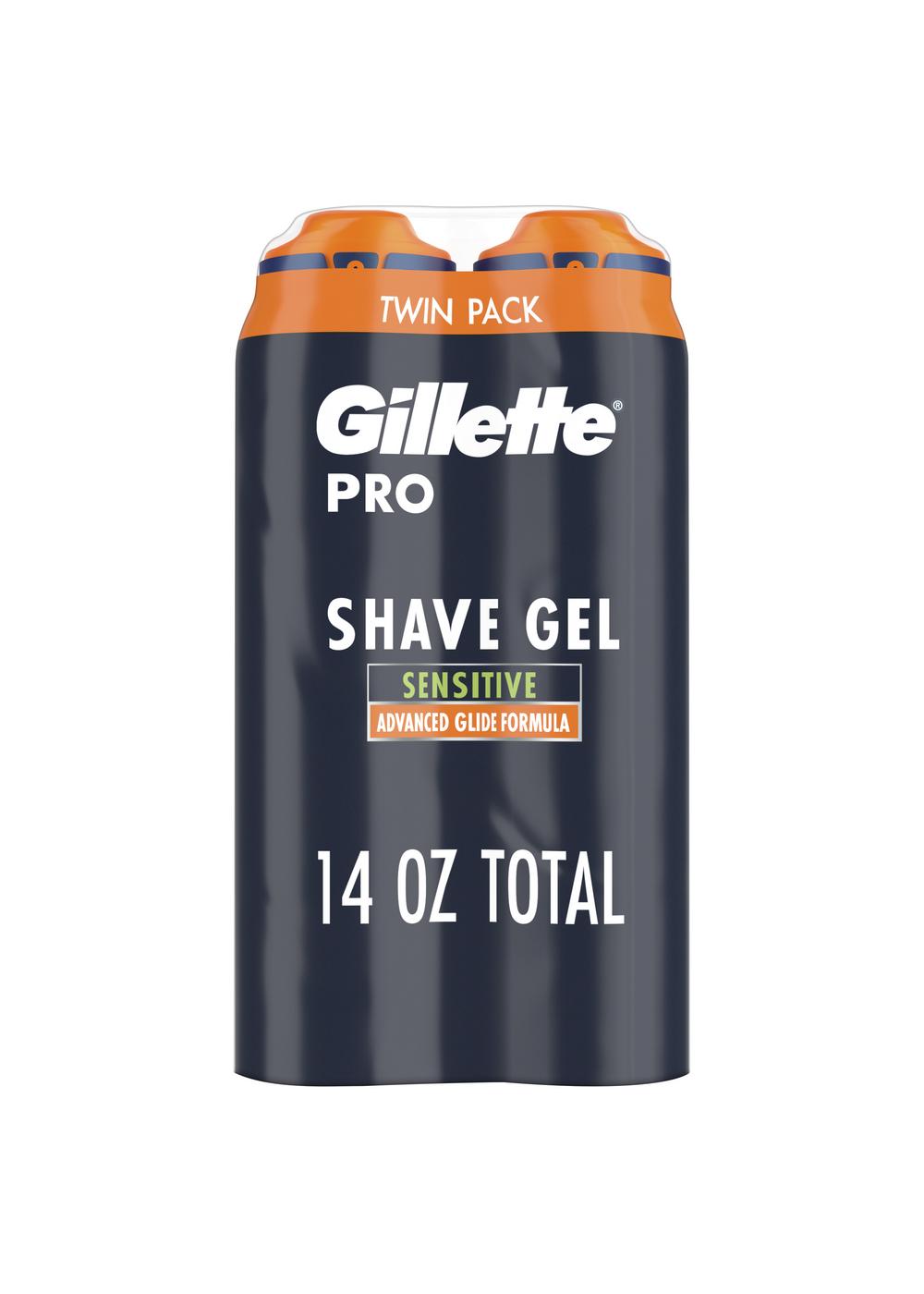 Gillette PRO Shaving Gel for Men Twin Pack; image 10 of 10