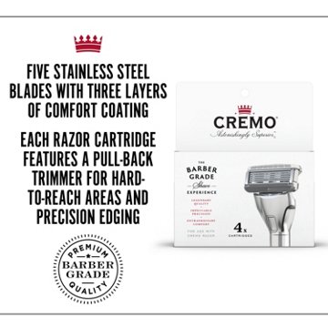 Cremo Barber Grade Durable Steel Razor Blade Refills