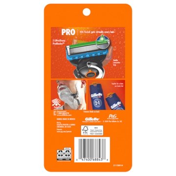 Gillette Fusion5 ProGlide Shaving Razor + 4 Blade Refills for Men