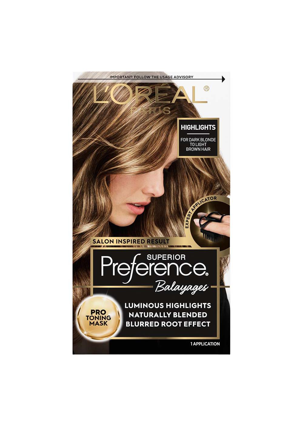 L'Oréal Paris Superior Preference Balayages Highlighting Kit - Dark Blonde to Light Brown; image 1 of 3