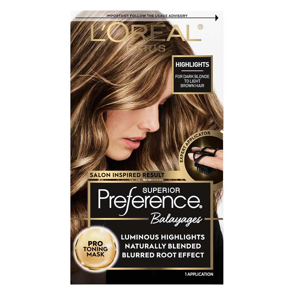 L'Oréal Preference Balayages Highlighting Kit - Dark Blonde to Light Brown - Shop Hair Color at