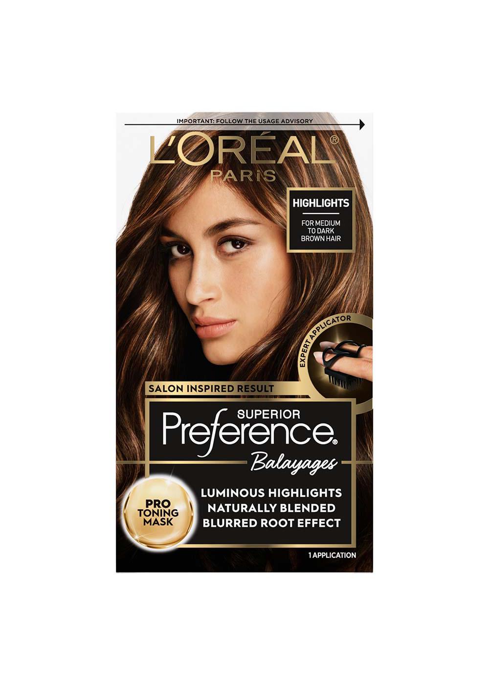 L'Oréal Paris Superior Preference Balayages Highlighting Kit - Medium Brown to Dark Brown; image 1 of 5
