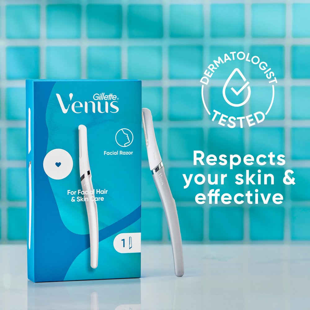 Gillette Venus Facial Razor, Exfoliating Dermaplaning Tool for