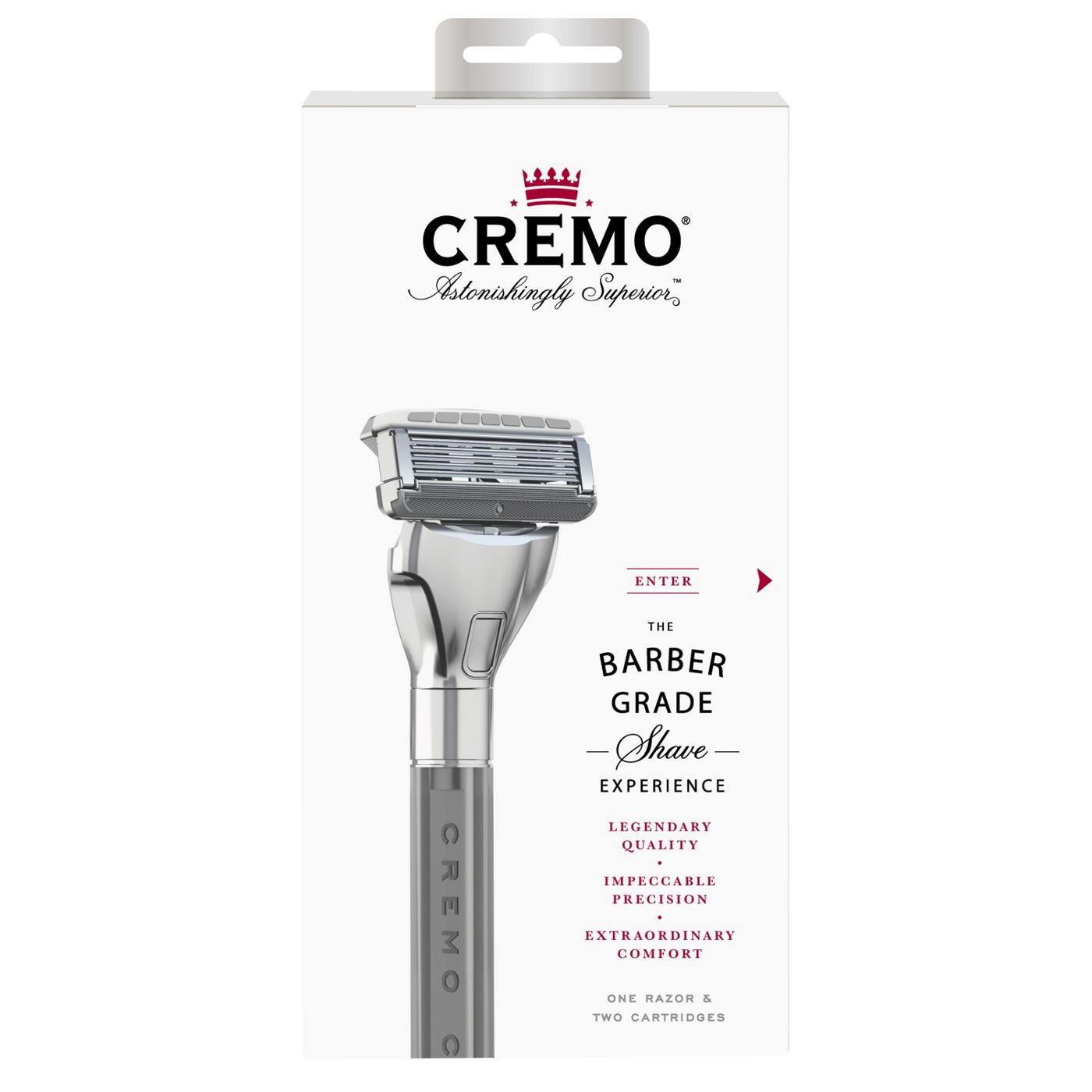 Cremo Barber Grade Razor + 2 Blade Refills - Shop Razors & blades at H-E-B