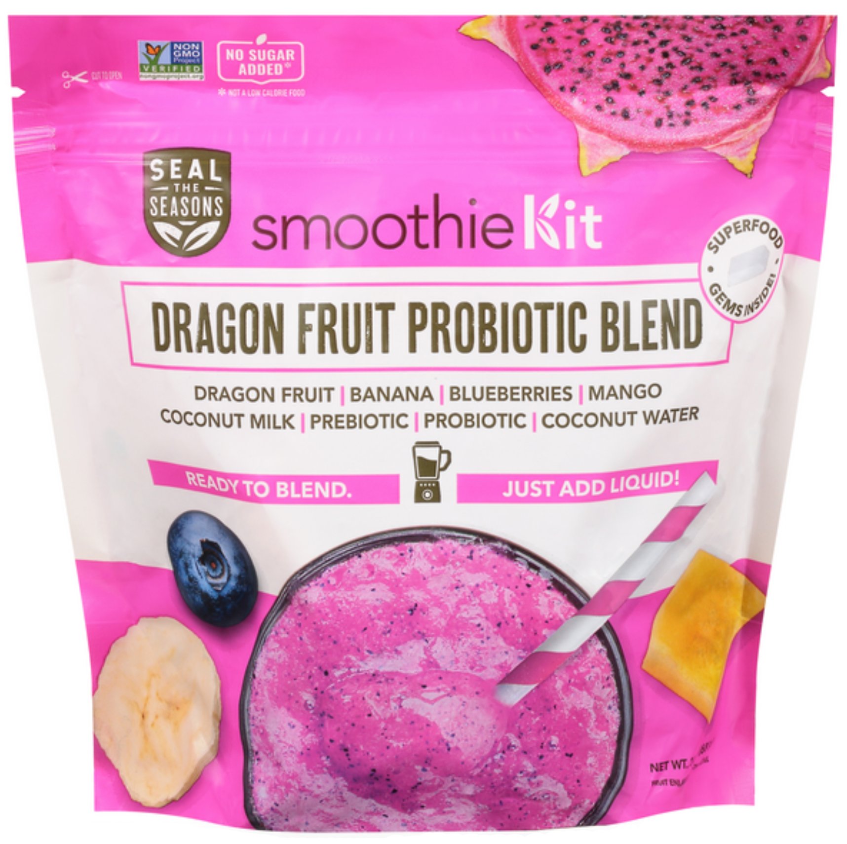 Seal The Seasons Plant Protein Mix Smoothie Kit, 24 oz | Central