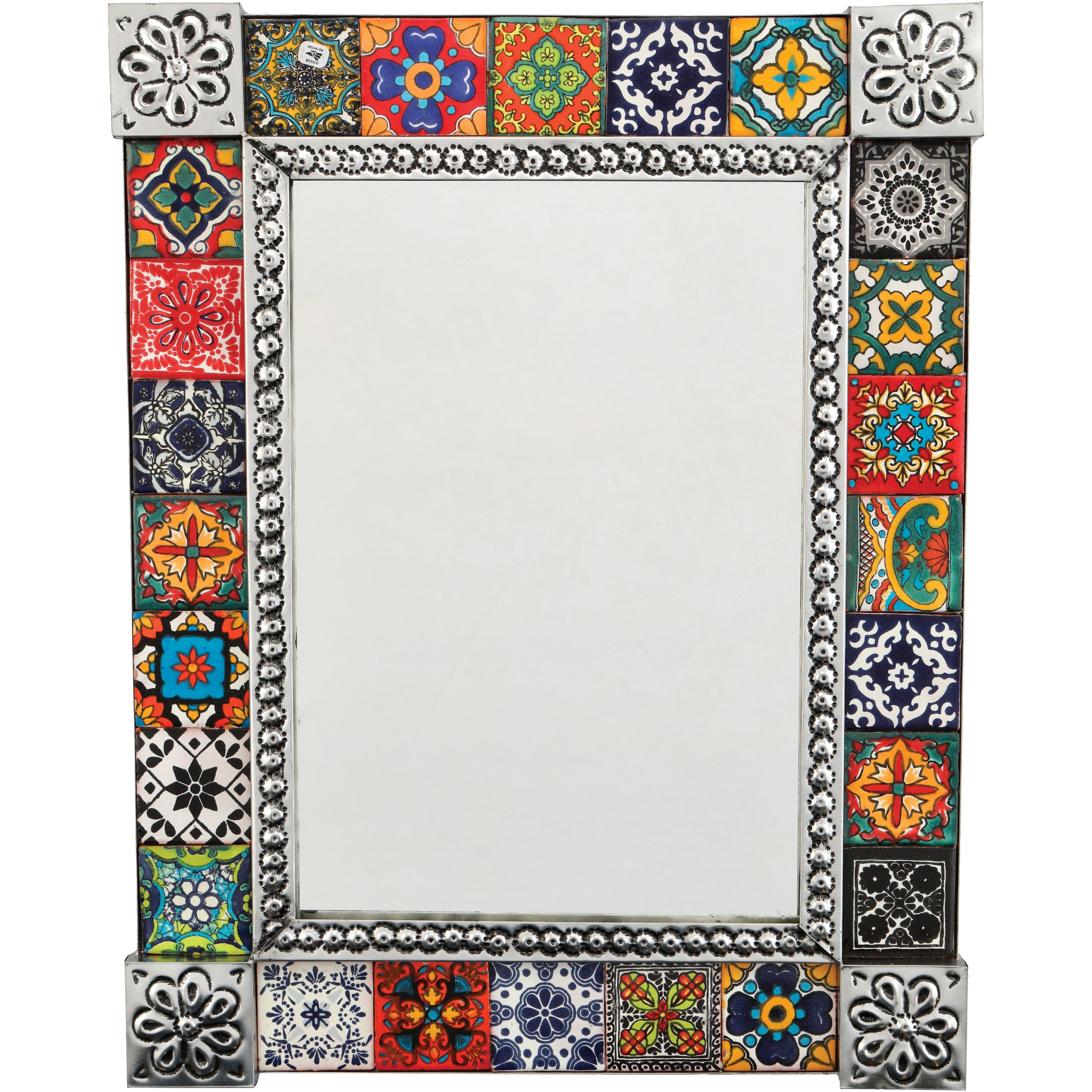 El Fandango Trading Day of the Dead Tile Mirror Shop Seasonal decor