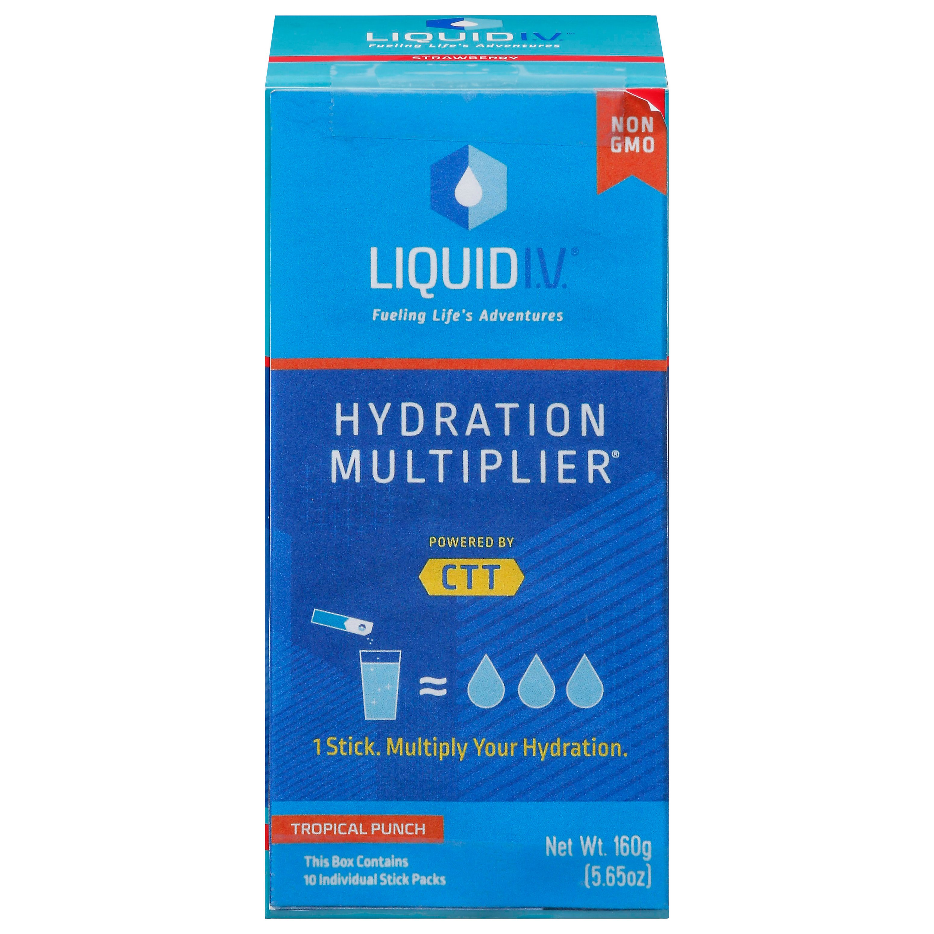Liquid I.V. Hydration Multiplier Electrolyte Drink Mix Tropical Punch