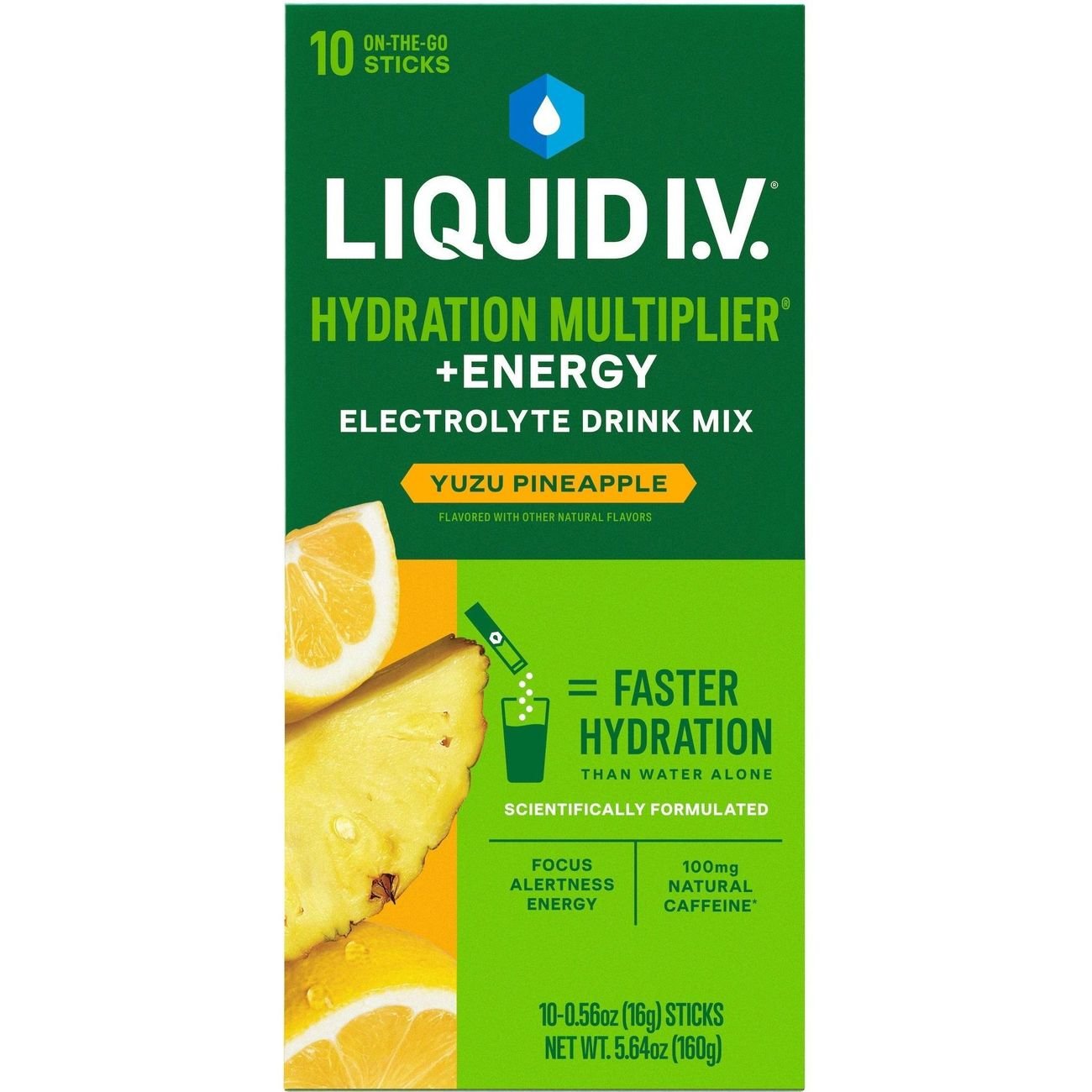 Liquid I.V. Yuzu Pineapple Hydration Multiplier + Energy
