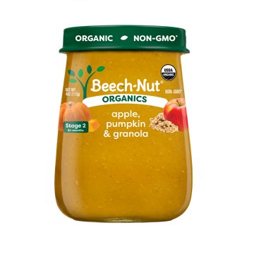 Beech-Nut Organics Stage 2 Baby Food - Apple Pumpkin & Granola