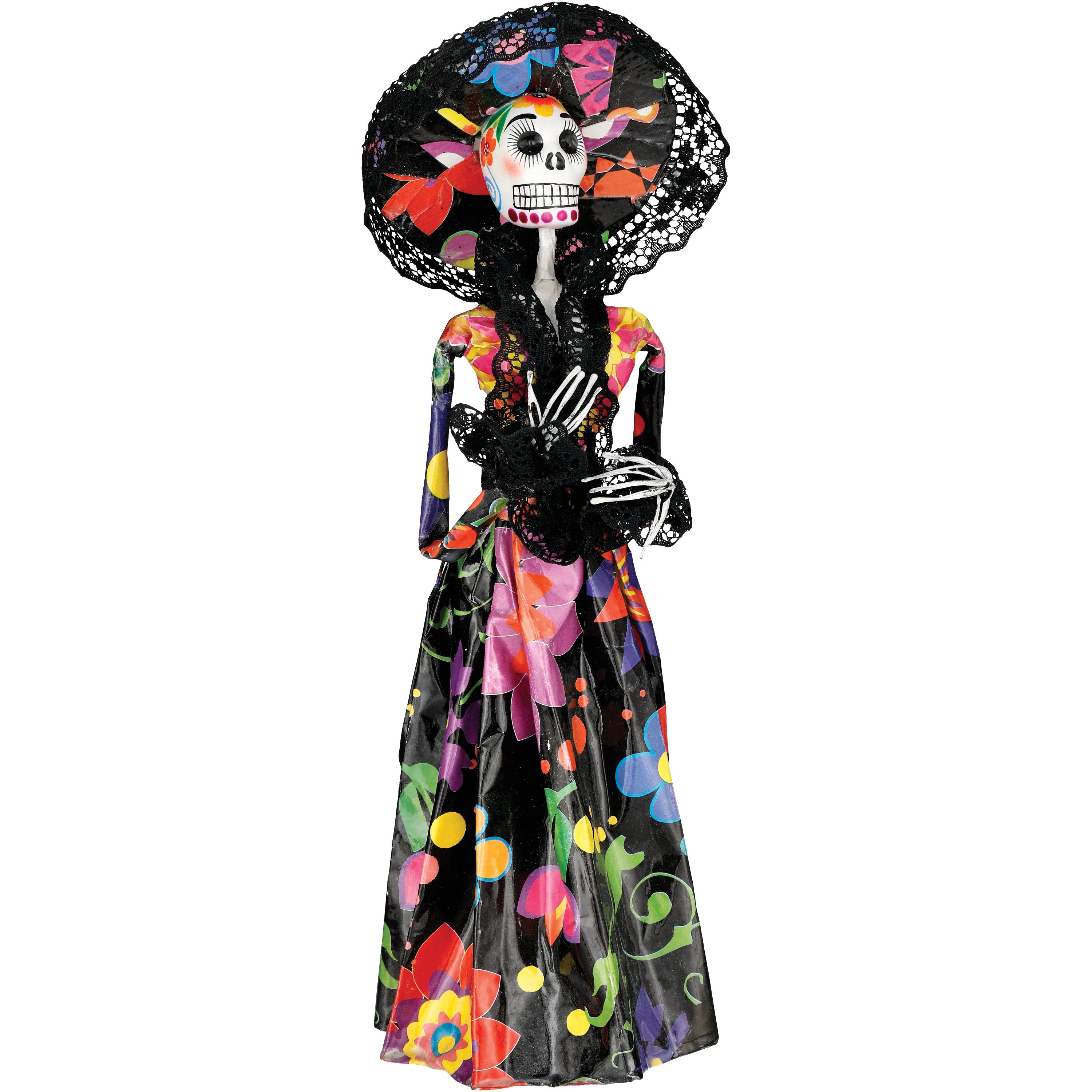 El Fandango Trading Day Of The Dead Paper Mache Catrina Shop Seasonal Decor At H E B 1600