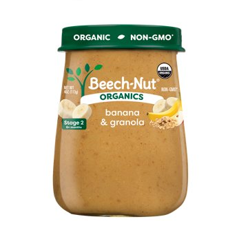 Beech-Nut Organics Stage 2 Baby Food - Banana & Granola