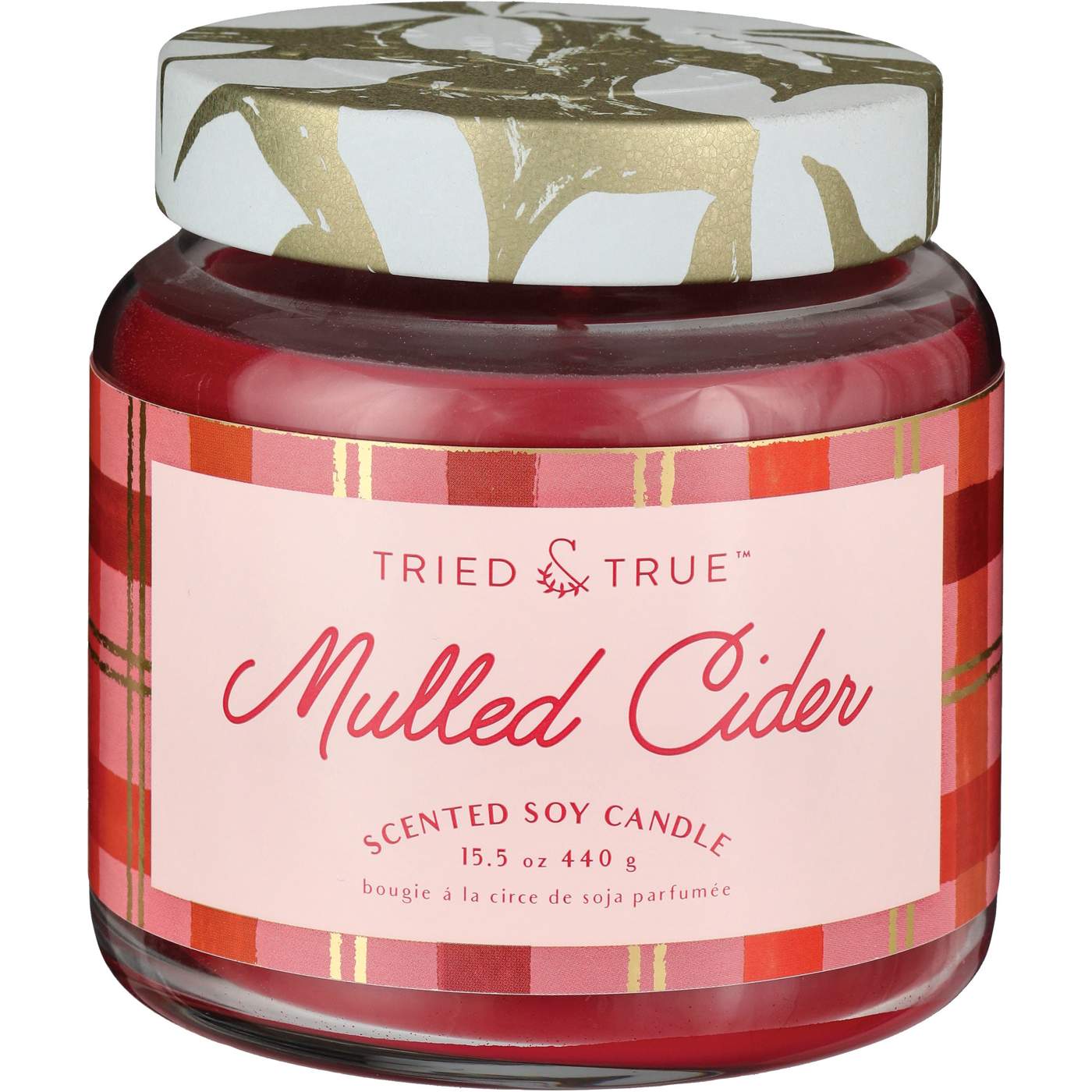 Tried & True Mulled Cider Scented Soy Candle; image 1 of 3
