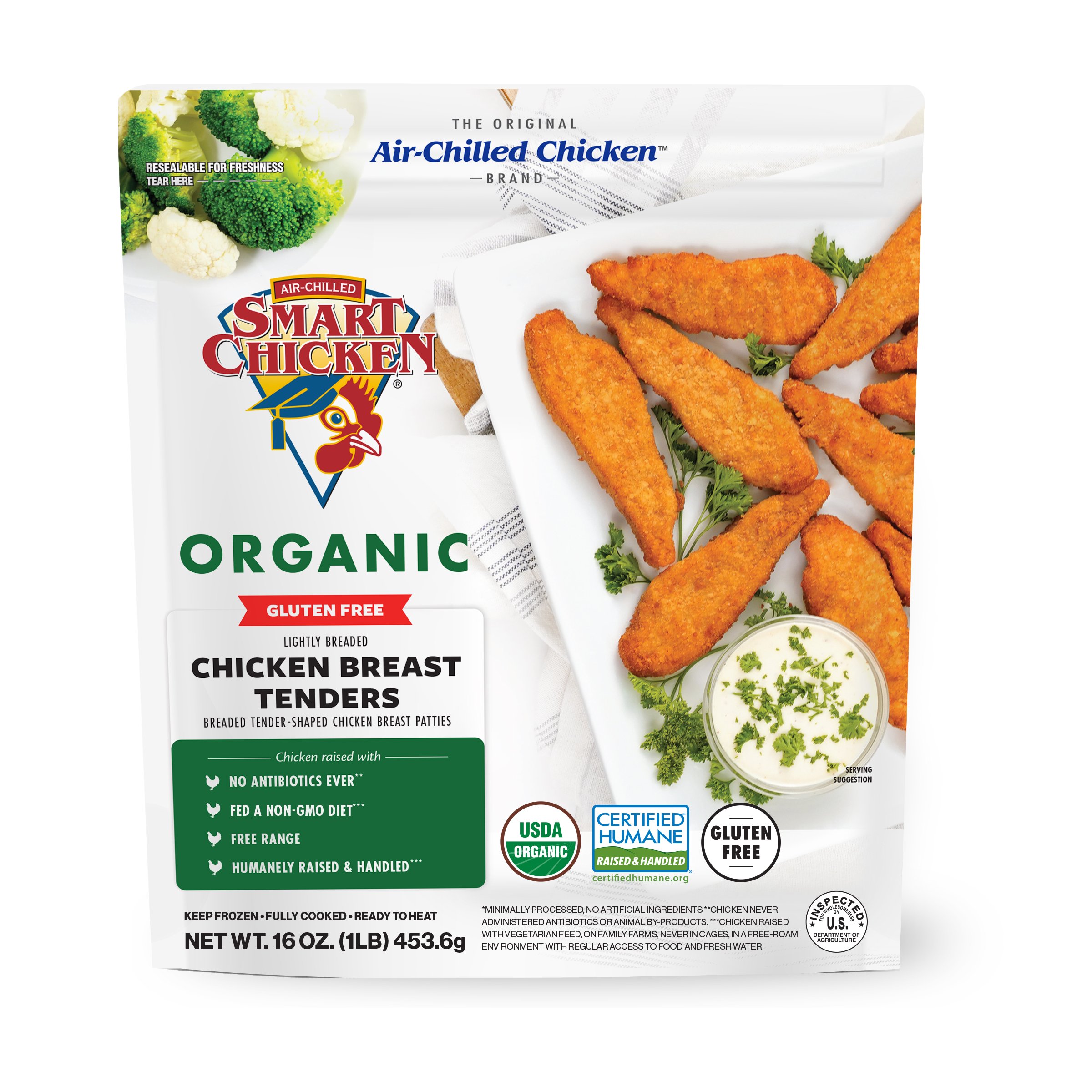Smart Chicken Frozen Organic Gluten Free Chicken Breast Tenders Shop