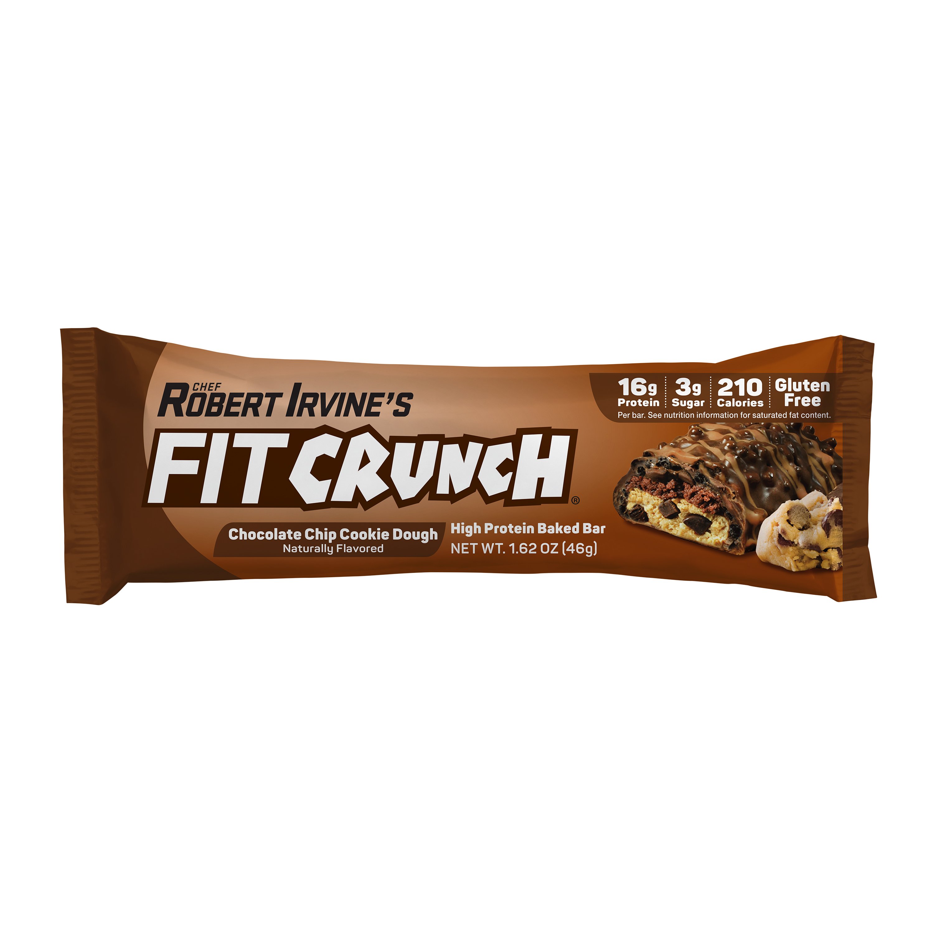 Fit Crunch 16g Protein Baked Bar Chocolate Chip Cookie Dough Shop