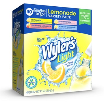 Wyler's Light Singles to Go! Drink Sticks - Lemonade Variety Pack, 40 ct