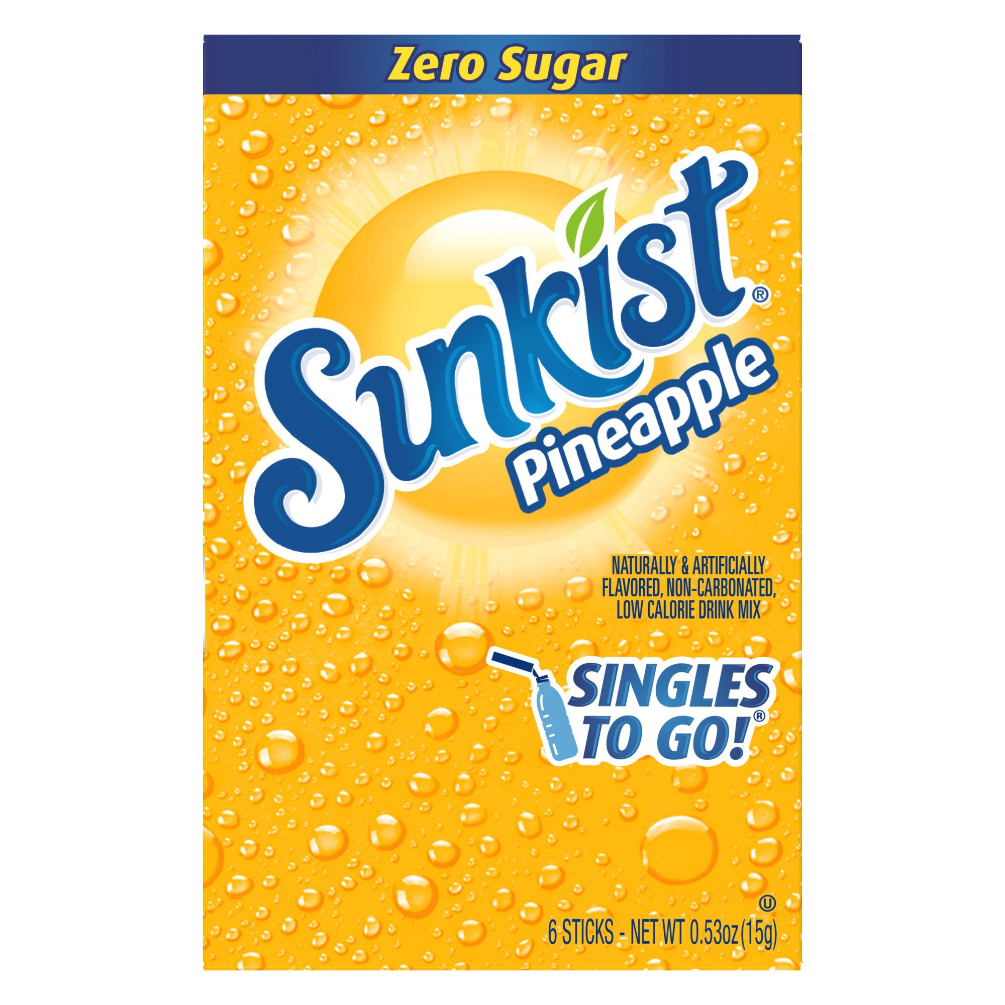 Sunkist Singles to Go! Drink Sticks - Pineapple - Shop Mixes