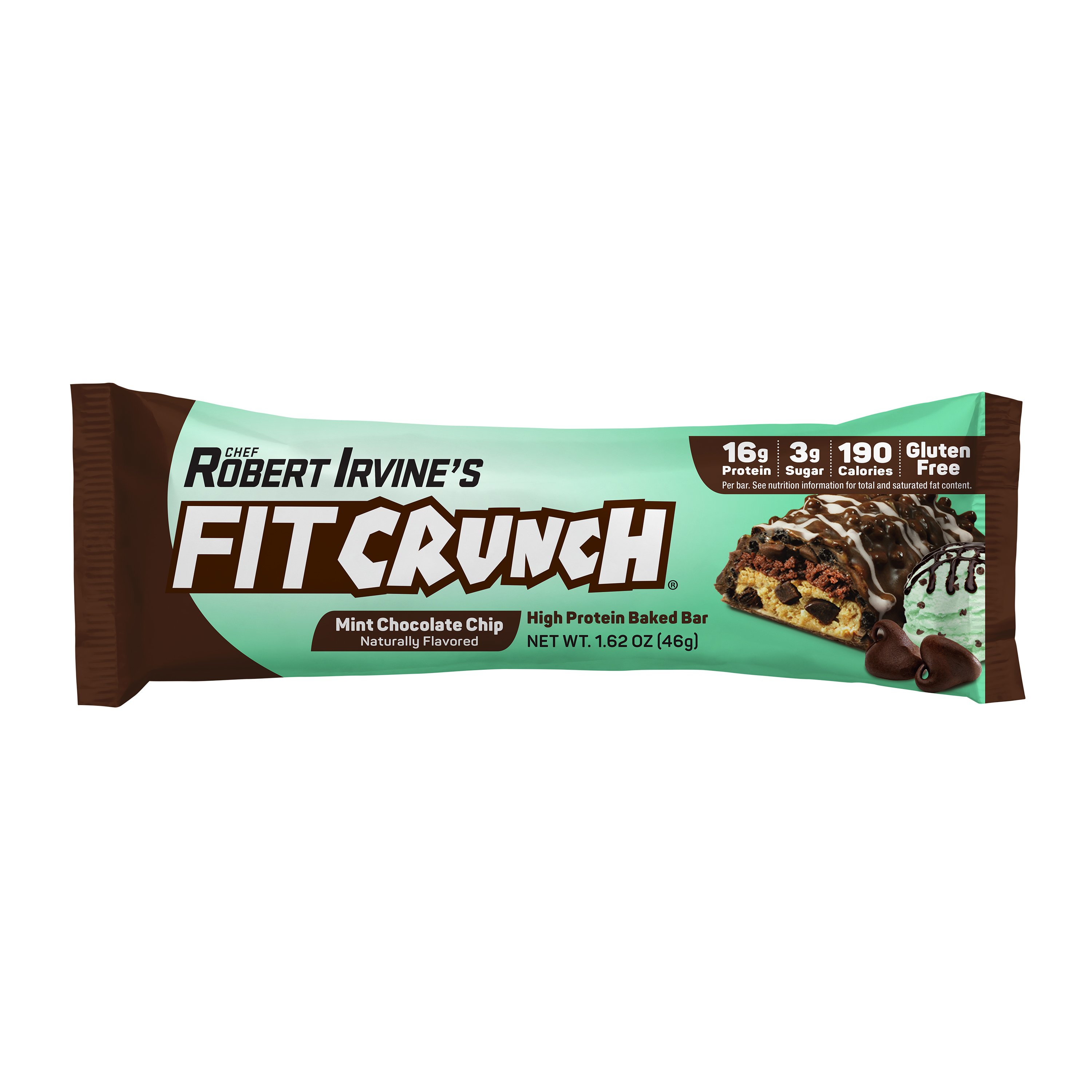 Fit Crunch 16g Protein Baked Bar - Mint Chocolate Chip - Shop Granola ...