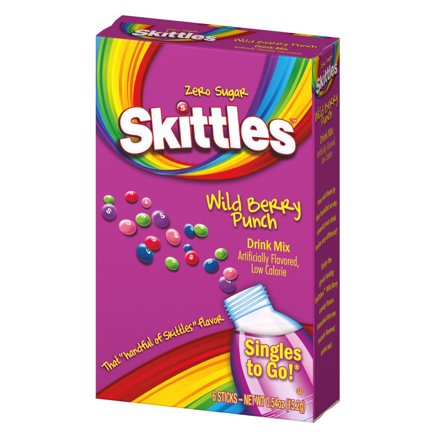 Skittles Zero Sugar Singles to Go - Wild Berry Punch; image 1 of 2