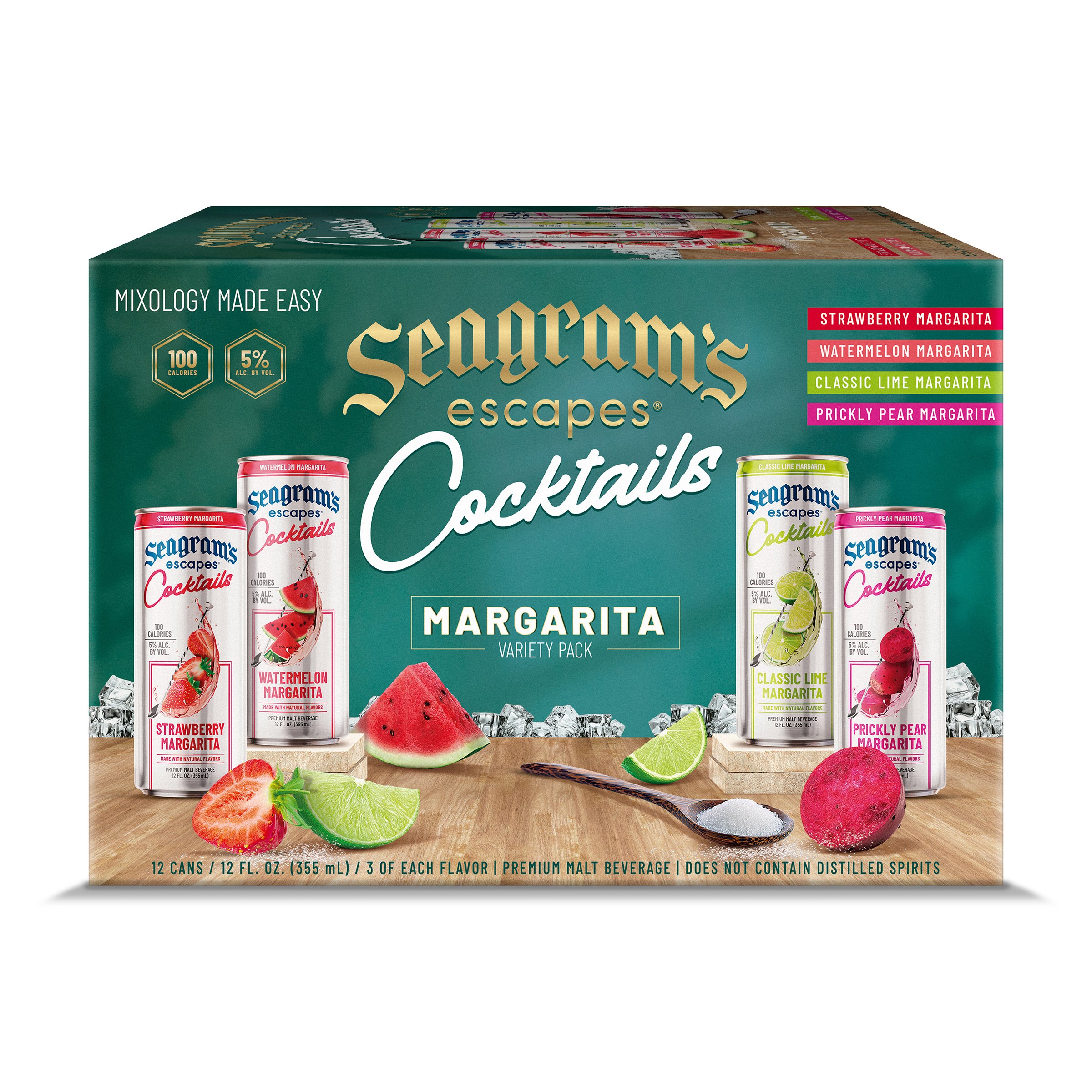Seagram's Escapes Cocktails Margarita Variety Pack Cans 12 pk Shop