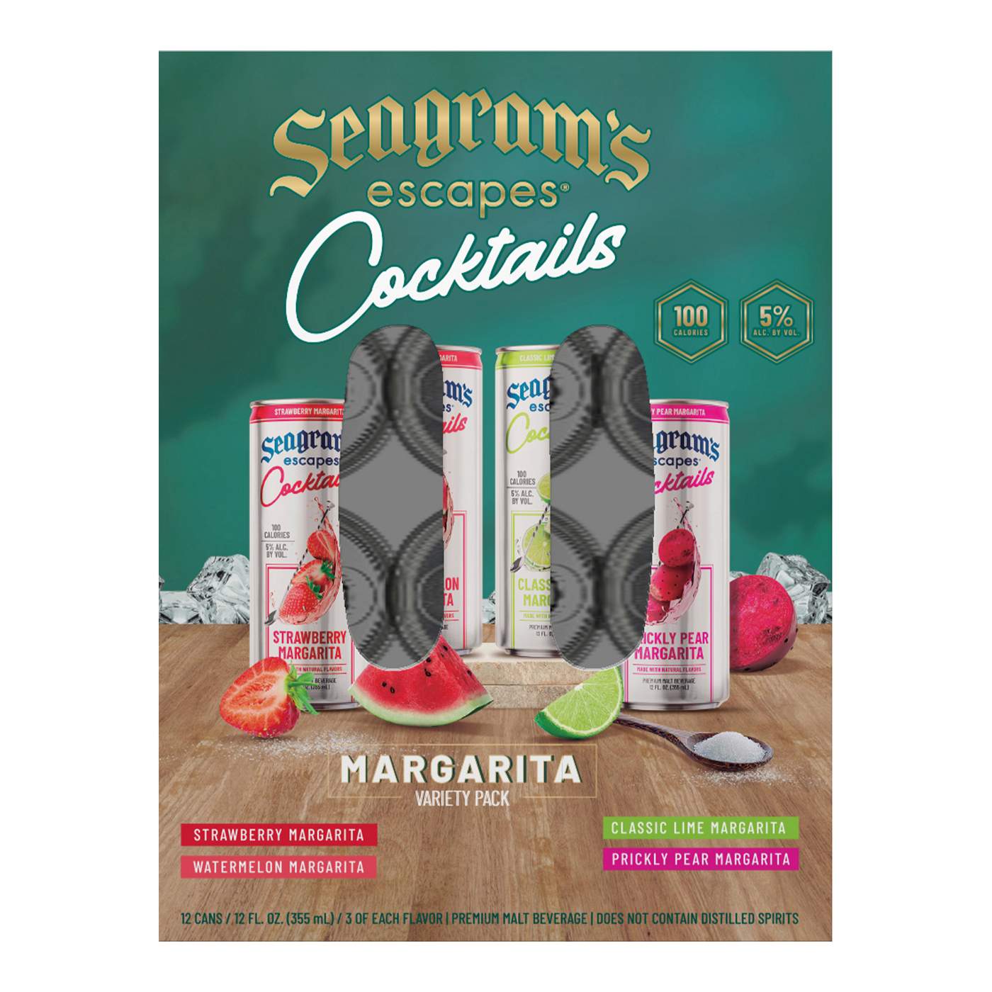 Seagram's Escapes Cocktails Margarita Variety Pack Cans 12 pk Shop Malt beverages & coolers at