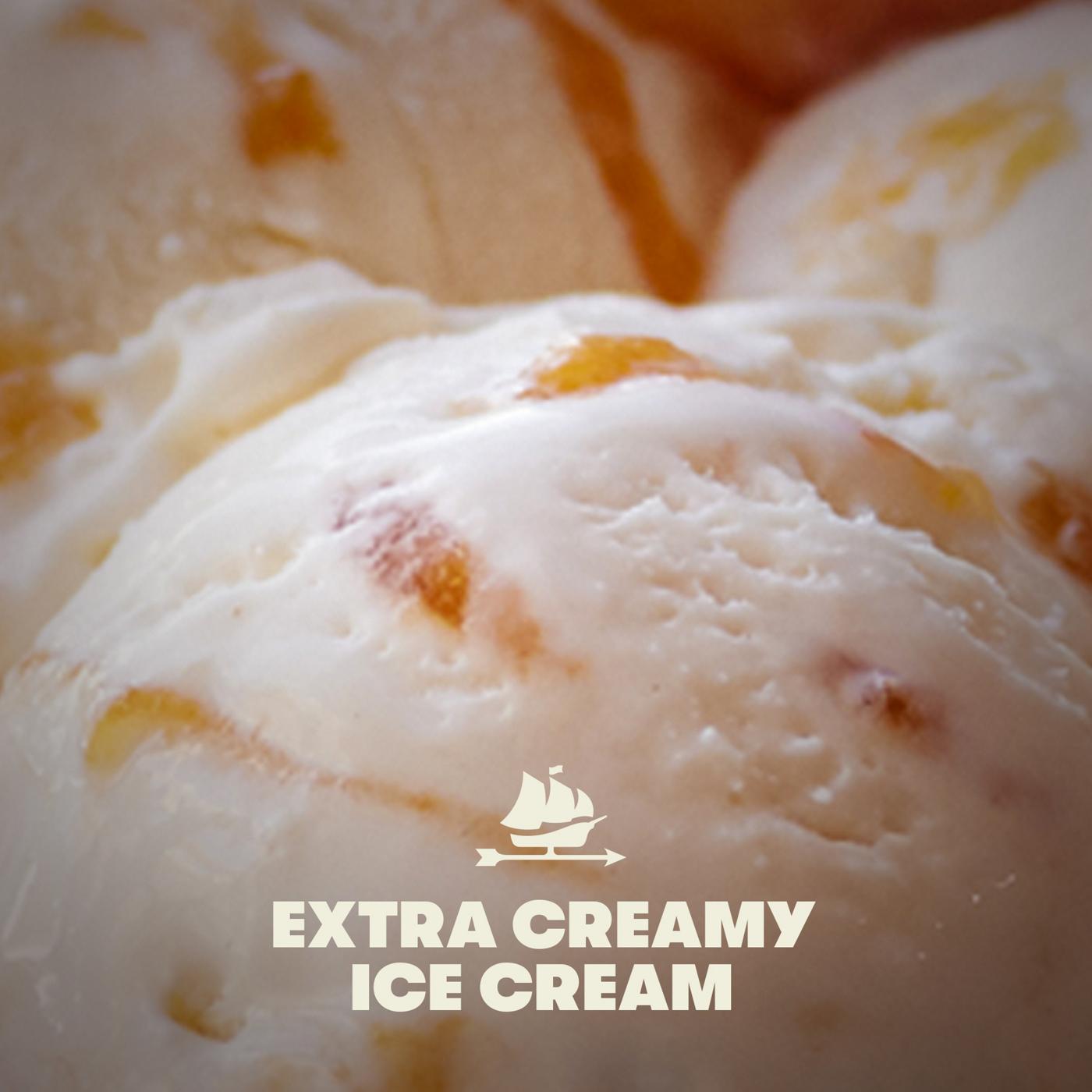 Tillamook Peaches & Cream Ice Cream; image 2 of 5