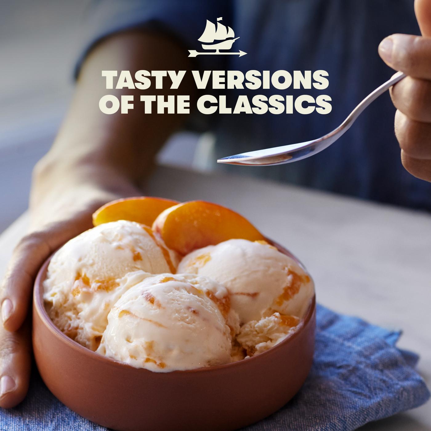 Tillamook Peaches & Cream Ice Cream; image 3 of 5