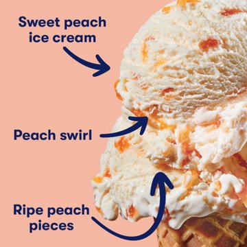 Tillamook Peaches & Cream Ice Cream, 1.5 qt
