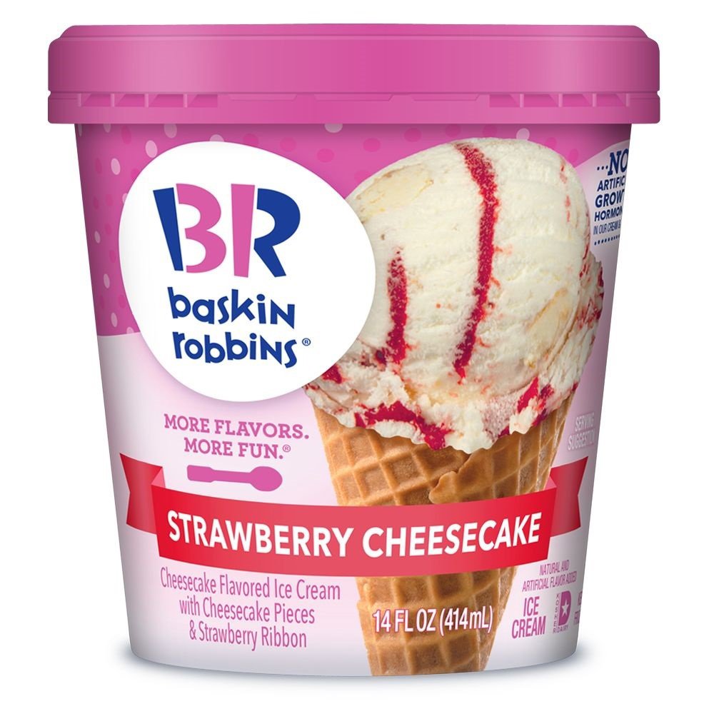 Baskin Robbins Strawberry Cheesecake Ice Cream Shop Ice cream at HEB