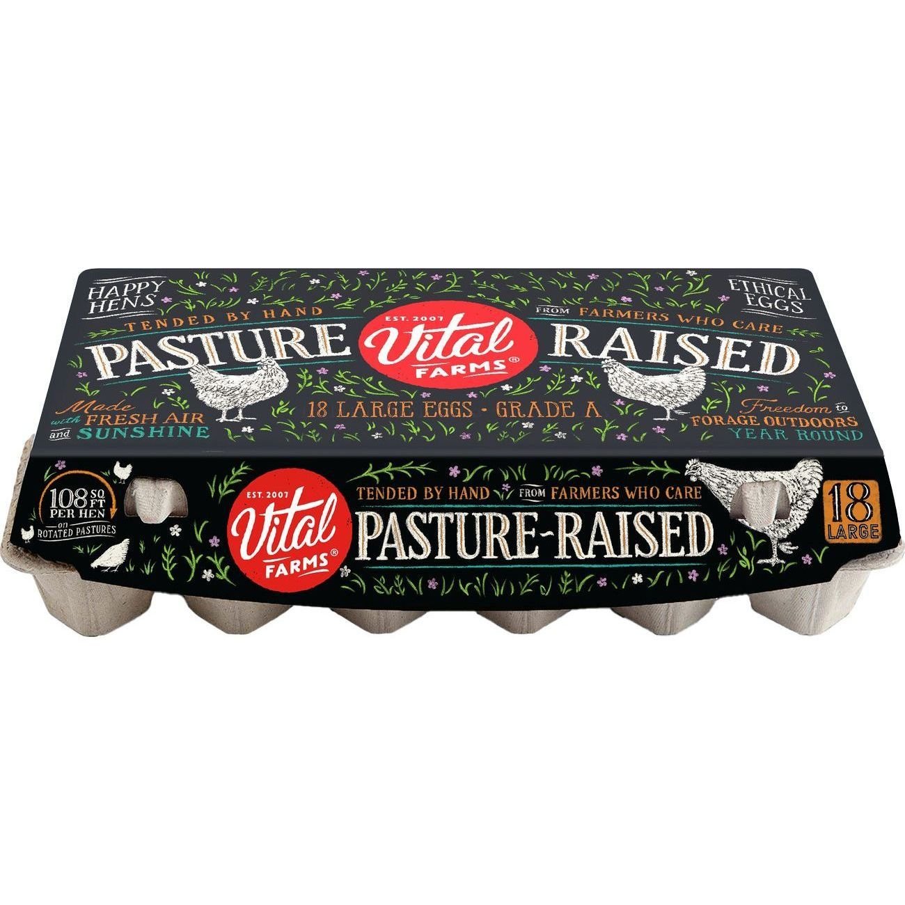 Vital Farms PastureRaised Large Eggs Shop Eggs & egg substitutes at