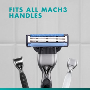 Gillette Mach3 Shaving Razor + 6 Blade Refills for Men