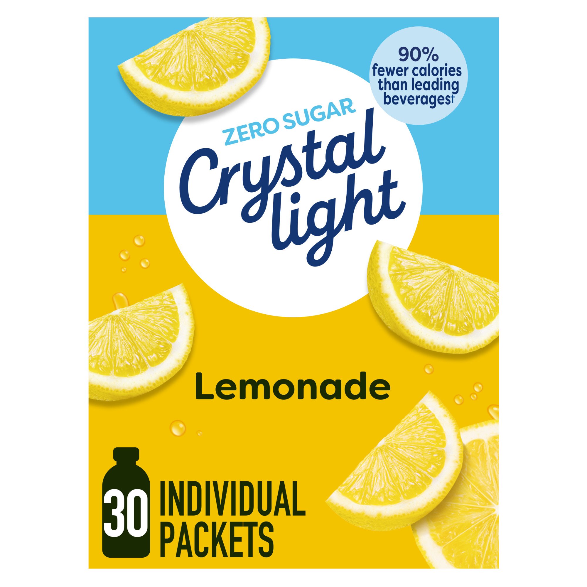Crystal Light On the Go Drink Mix - Lemonade, 30 ct