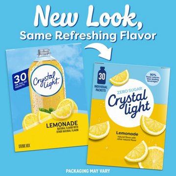 Crystal Light On the Go Drink Mix - Lemonade, 30 ct